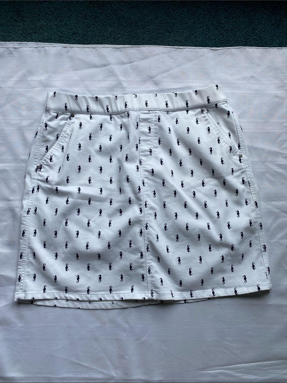 Intro Love the Fit Skort Stretch Seashore Print Coastal Women’s Size 12